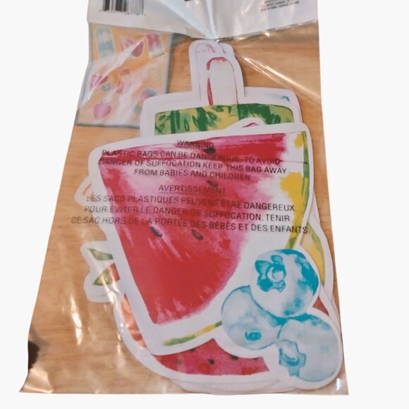 Popsicle Fruit Die Cut Watercolor Paper Decorations Summer Party - Picture 3 of 5